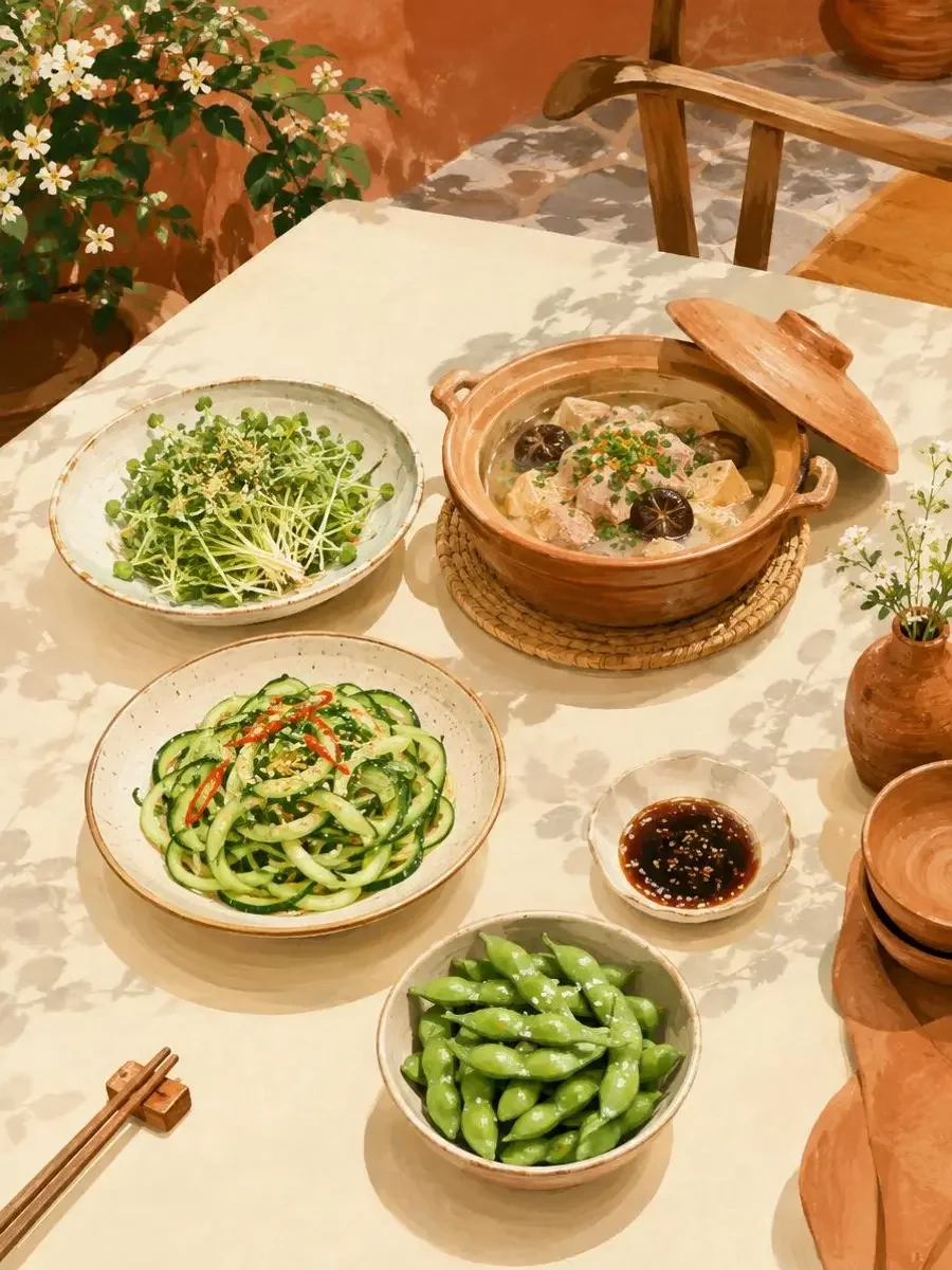 老院里的四季饭 海报 - 黄豆短剧最新餐桌与家书短剧